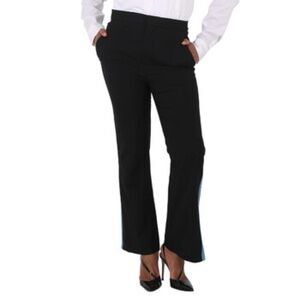 Marni Ladies Contrasting Trim Straight-leg Trousers